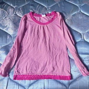 pink striped long sleeve !